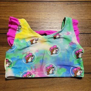 Buc-ee's Swimsuit Top Pink Bow - Size 3T
